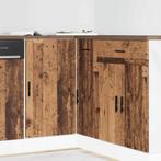 vidaXL Keuken onderkast Lyon bewerkt hout oud houtkleurig, Verzenden, Nieuw
