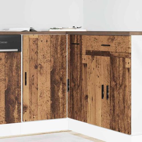 vidaXL Keuken onderkast Lyon bewerkt hout oud houtkleurig, Huis en Inrichting, Kasten | Overige, Nieuw, Verzenden