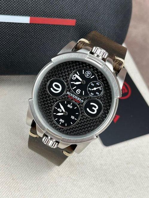 CT Scuderia - Due Tempi / Dual Time Cafe Racer Bullhead -, Handtassen en Accessoires, Horloges | Heren