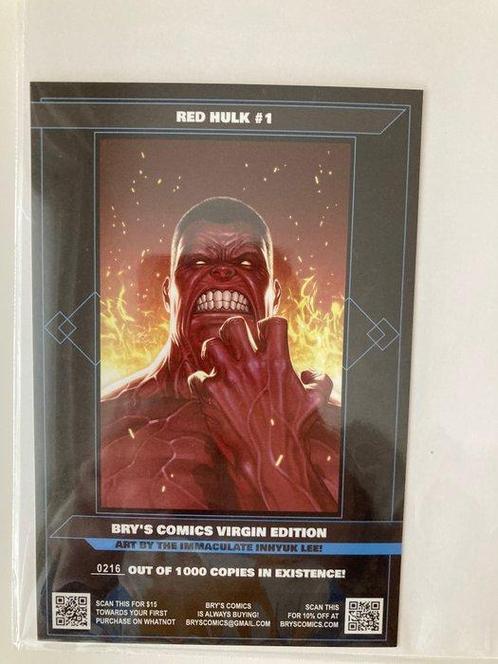 Red Hulk #1 - Store Exclusive InHyuk Lee Virgin Variant, Boeken, Strips | Comics