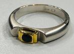 Ring - 18 karaat Geel goud, Witgoud Saffier, Nieuw