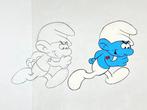 The Smurfs, 1981 - 1 Originele animatiecel en tekening, Cd's en Dvd's, Nieuw in verpakking