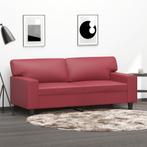 vidaXL Tweezitsbank 140 cm kunstleer wijnrood, Huis en Inrichting, Zetels | Zetels, Verzenden, Nieuw