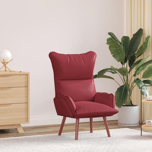 vidaXL Relaxzetel Wijnrood Kunstleer, Huis en Inrichting, Fauteuils, Nieuw, Verzenden