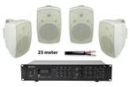 Adastra Terras Set 4x BH8 Speaker + A4 Versterker + 25mtr, Audio, Tv en Foto, Luidsprekerboxen, Nieuw