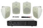 Adastra Terras Set 4x BH8 Speaker + A4 Versterker + 25mtr, Audio, Tv en Foto, Nieuw