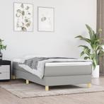 vidaXL Boxspring bed 90x200 cm stof lichtgrijs, Huis en Inrichting, Verzenden, Nieuw