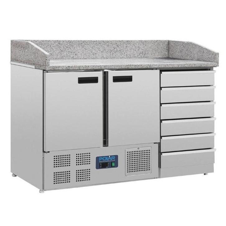 Pizzawerkbank | 257L | 2 Deuren (1/1 GN) + 6 Deegladen, Zakelijke goederen, Horeca | Keukenapparatuur, Nieuw in verpakking, Verzenden