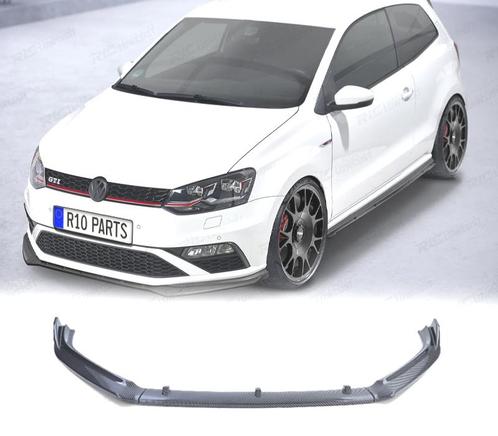 Spoiler Lame Avant Pour Volkswagen Vw Polo 6C 14-17 Carbone, Auto-onderdelen, Carrosserie, Verzenden