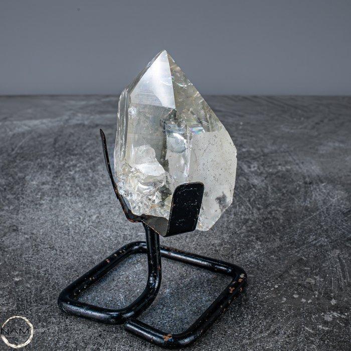 Natuurlijk heldere kwarts Kristalcluster op standaard-, Verzamelen, Mineralen en Fossielen