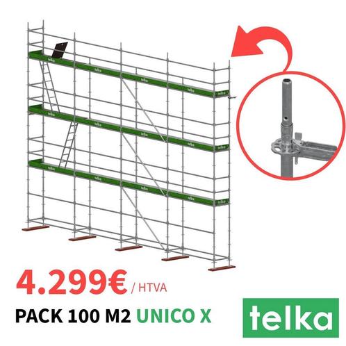 100m2 Multi en promo , Stocks illimités, Bricolage & Construction, Échafaudages, Autres types, Neuf, 5 mètres de hauteur ou plus