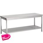 Rvs werktafel met bodemschap 600x700x900 mm, Verzenden, Nieuw in verpakking