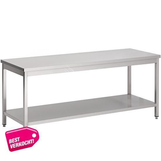 Rvs werktafel met bodemschap 600x700x900 mm, Zakelijke goederen, Horeca | Meubilair en Inrichting, Nieuw in verpakking, Verzenden