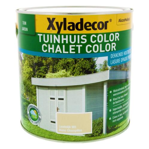 NIEUW - Xyladecor Tuinhuis Color, landelijk wit - 2,5 l, Bricolage & Construction, Bois & Planches, Envoi