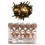 vidaXL 61-delige Kerstballenset met piek en 150 LEDs, Diversen, Kerst, Verzenden, Nieuw