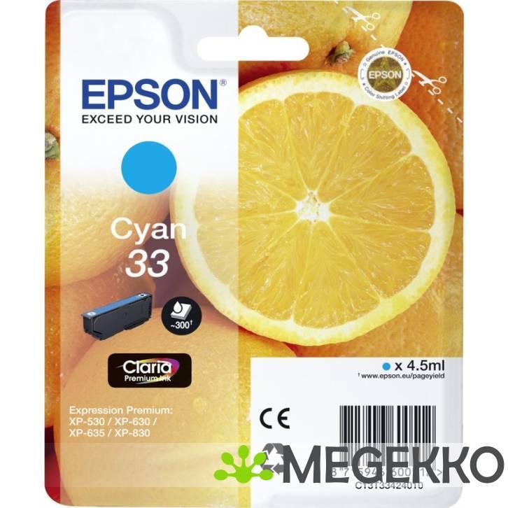 Epson Inktpatroon cyaan Claria Premium 33 T 3342, Computers en Software, Overige Computers en Software, Nieuw, Verzenden