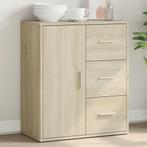 vidaXL Dressoir 60x31x70 cm bewerkt hout sonoma eikenkleurig, Huis en Inrichting, Verzenden, Nieuw