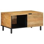 vidaXL Salontafel 80x50x40 cm massief mangohout bruin, Verzenden, Nieuw