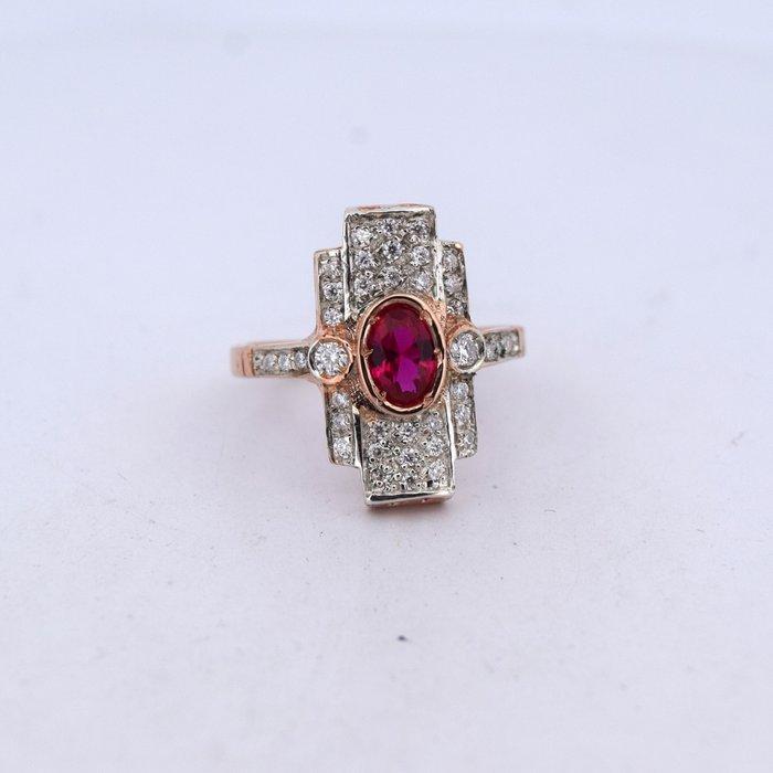 Zonder Minimumprijs - Armring - 9 kt. Roségoud - 1.80ct. tw., Handtassen en Accessoires, Antieke sieraden
