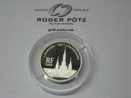 2008 Frankreich 20 Euro 5 Unzen zilver Lourdes Pp mit bei..., Postzegels en Munten, Munten | Europa | Euromunten, België, Verzenden