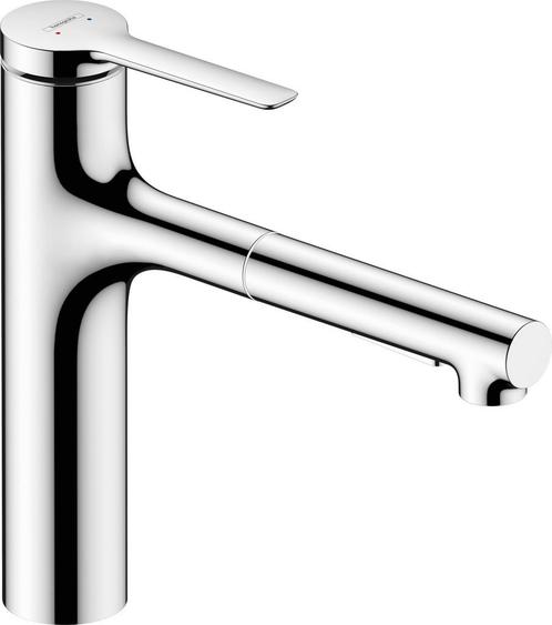 Hansgrohe Zesis M33 ééngreeps keukenkraan 160 met metalen, Doe-het-zelf en Bouw, Sanitair, Kraan, Nieuw, Chroom, Ophalen of Verzenden