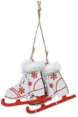 Hanger Houten Schaatsen Wit 8 cm per stuk, Hobby en Vrije tijd, Knutselen, Nieuw