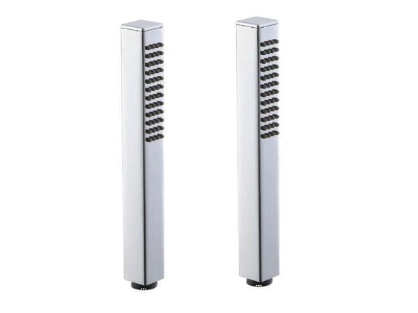 Veiling - 2x Alterna staafhanddouche vierkant chroom, Bricolage & Construction, Sanitaire