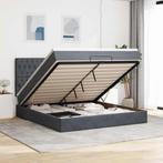 vidaXL Ottoman bed met matrassen en LEDs 160x200cm fluweel, Verzenden, Nieuw