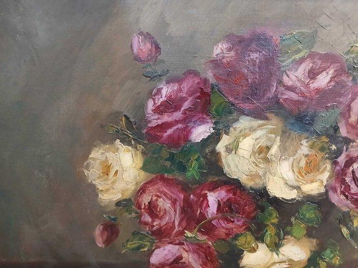 Rafael de Soto (XX) - Boquet de rosas - NO RESERVE, Antiek en Kunst, Kunst | Schilderijen | Klassiek