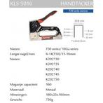 Kitpro basso kls-5016 manuele handtacker voor t50 en 18ga, Bricolage & Construction