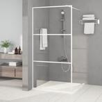 vidaXL Inloopdouchewand 100x195 cm transparant ESG-glas wit, Verzenden, Nieuw