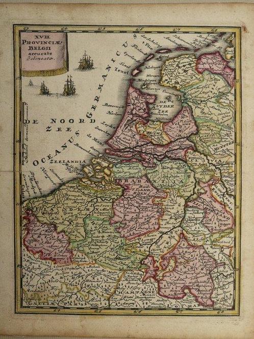 Nederland - Nederland, België, Luxemburg; Chr. Weigel - XVII, Boeken, Atlassen en Landkaarten