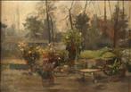 Victor Gilbert (1847-1935), Omgeving van - French jardin, Antiquités & Art
