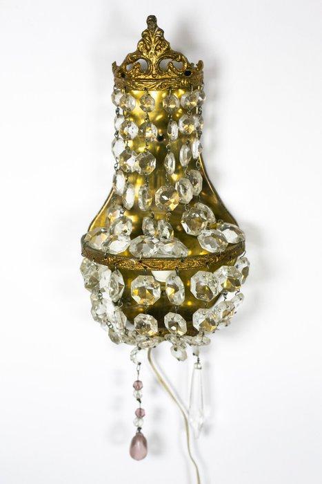 Wandkandelaar (2) - Metaal, Glas, Antiek en Kunst, Curiosa en Brocante