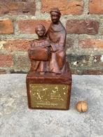 Spaarpot - Hout, Aardewerk - Missie spaarpot - Antonius met