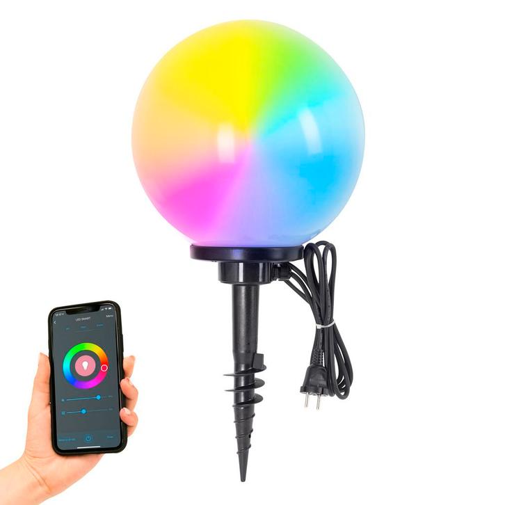 Smart Buitenverlichting Tuinbol Ø 25 met Smart WIFI LED incl, Tuin en Terras, Buitenverlichting, Verzenden