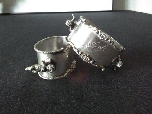 Servethouders (2) - .800 zilver - Zilveren, Antiek en Kunst, Antiek | Zilver en Goud