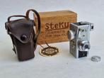 Steky IIIB spycamera with tele lens in original wooden boxes, Nieuw