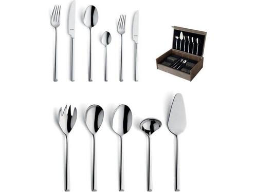 Amefa - Ventura 78-delige Bestekset 12 Personen - Zilver, Huis en Inrichting, Woonaccessoires | Overige, Zo goed als nieuw, Verzenden