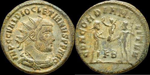 284-305ad Roman Diocletian Ae post reform radiate emperor..., Postzegels en Munten, Munten en Bankbiljetten | Verzamelingen, Verzenden