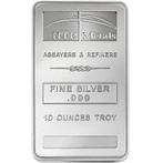 Verenigde Staten. 10 oz NTR .999 Fine Silver Bar, Postzegels en Munten, Edelmetalen en Baren