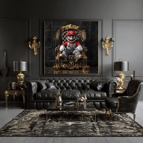 Artxlife - Mario Black&Gold Vuitton Throne [XXL], Games en Spelcomputers, Spelcomputers | Overige Accessoires