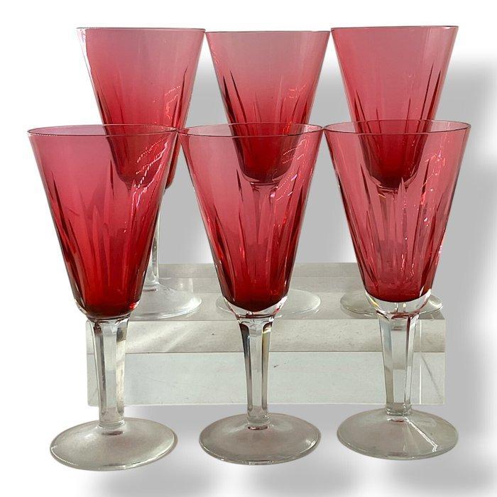 Champagneglas (6) - Kristal - vintage crystal, Antiek en Kunst, Curiosa en Brocante
