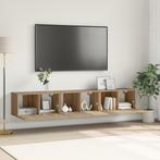 vidaXL TV Kast Set Artisan Eiken MDF, Fineer Middelgroot TV, Verzenden, Nieuw