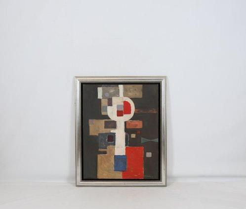 Piet Schoenmakers (1919-2009) - Abstracte compositie uit, Antiek en Kunst, Kunst | Schilderijen | Modern