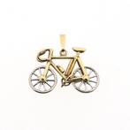 Bicolor gouden hanger van een wielrenfiets (Hanger of bedel), Handtassen en Accessoires, Bedels, Ophalen of Verzenden, Gebruikt