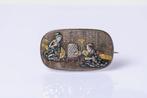 Broche - 18 karaat Geel goud, Witgoud, Zilver