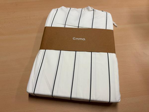 Veiling - Emma One Duvet Cover Black/White 200x200, Huis en Inrichting, Slaapkamer | Beddengoed