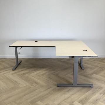 Eromes slinger hoekbureau (rechts) 200x160 cm, ahorn - grijs beschikbaar voor biedingen
