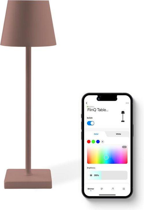 Tweedekans | FlinQ Smart Tafellamp Nova - Oplaadbaar en met, Huis en Inrichting, Lampen | Losse lampen, Ophalen of Verzenden